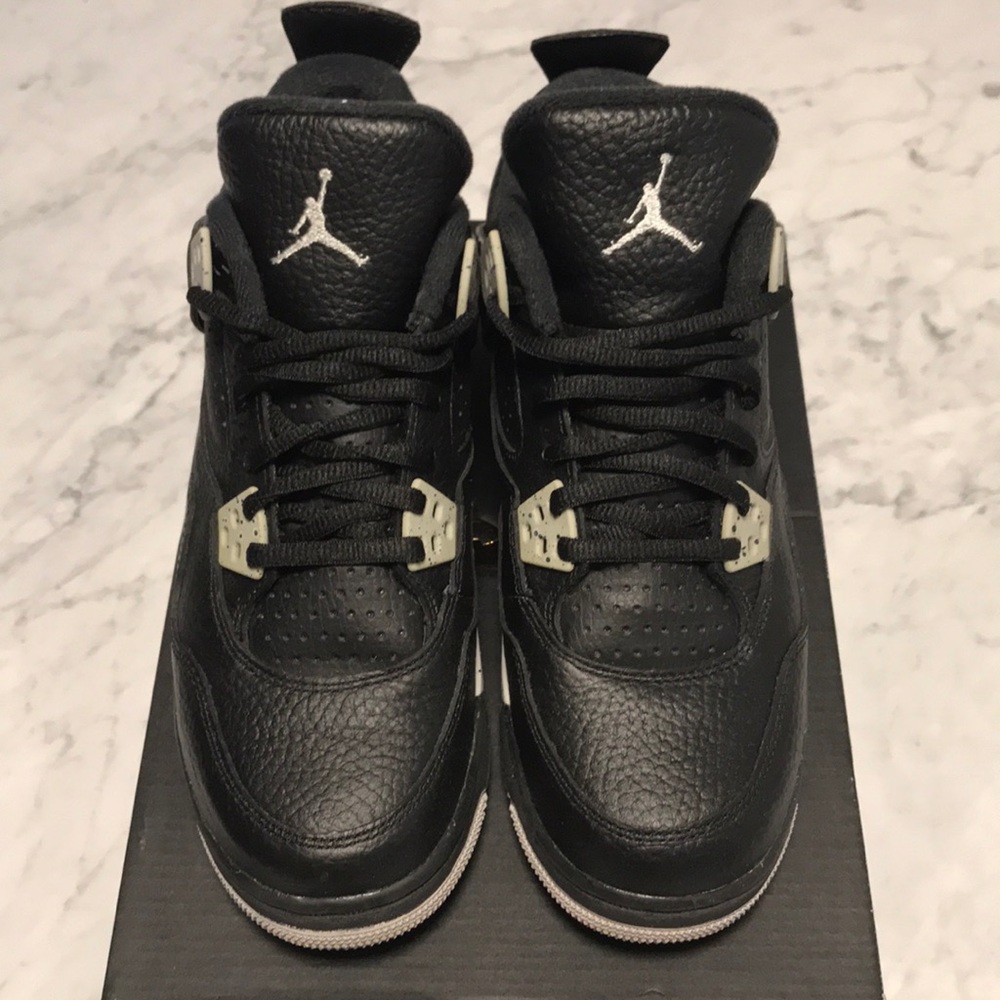 Jordan Black Leather Women's Sneakers with White Jumpman